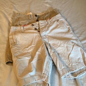 Bundle of 2 khaki shorts